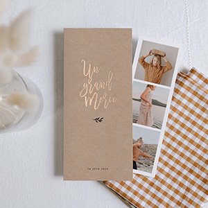 Remerciements communion photo