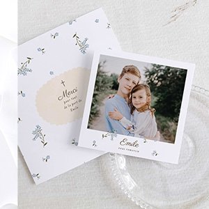 Remerciements communion nouveautés