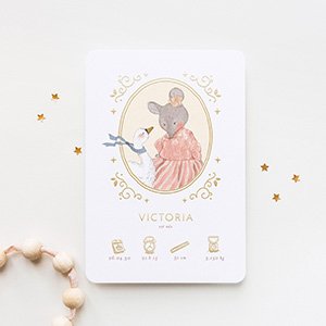 faire-part naissance Moulin Roty