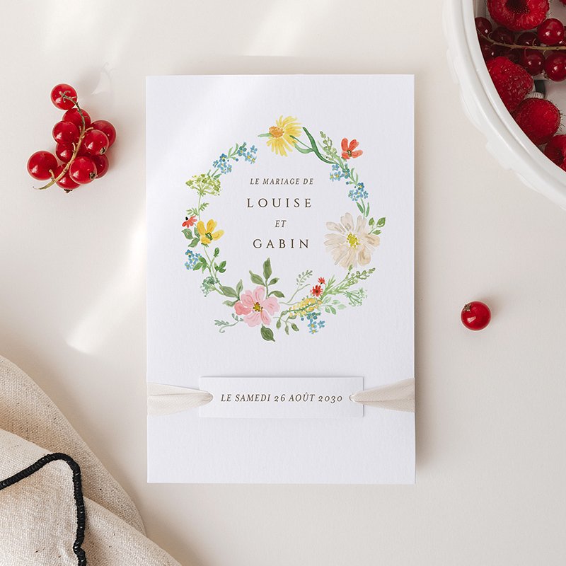 Faire-part de mariage