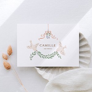 Remerciements baptême fille