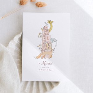 Remerciements naissance nouveautés