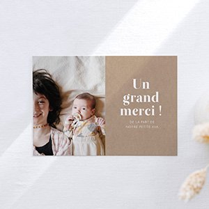 Remerciements naissance garçon