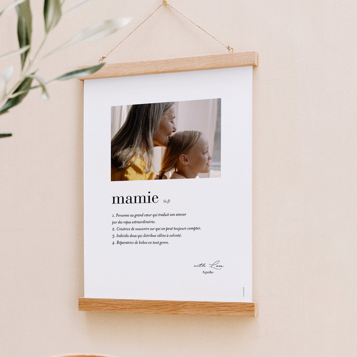 Affiche personnalisée