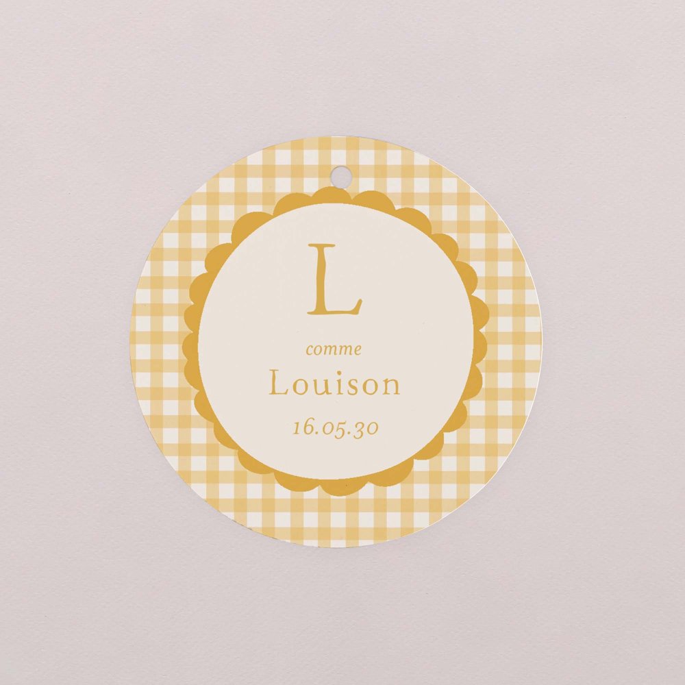 Joli vichy - moutarde