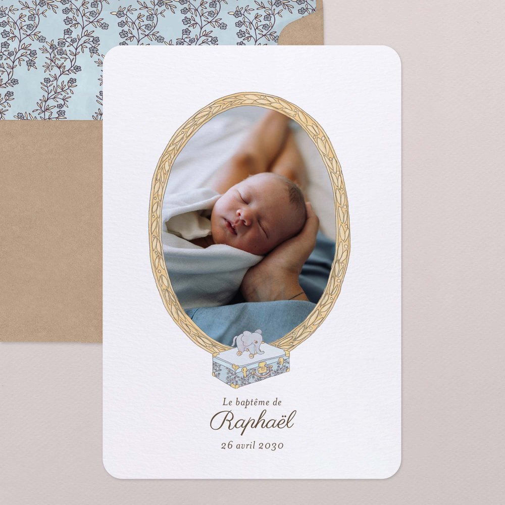 Mon premier portrait - bleu