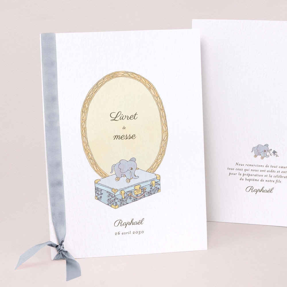 Mon premier portrait - bleu