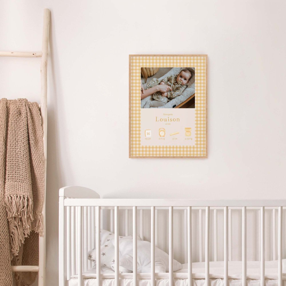 Joli vichy - moutarde