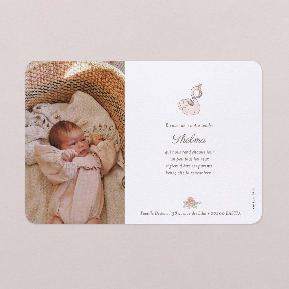 Mon premier portrait - rose