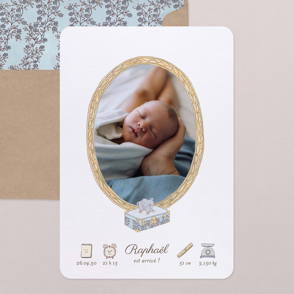 Mon premier portrait - bleu