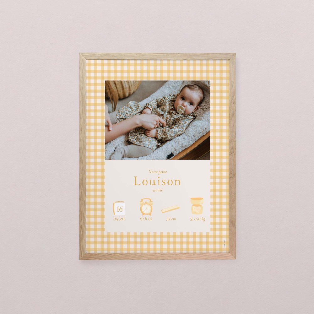 Joli vichy - moutarde