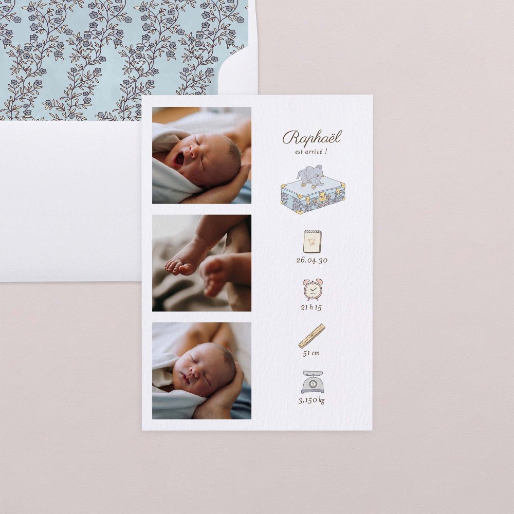 Mon premier portrait - bleu