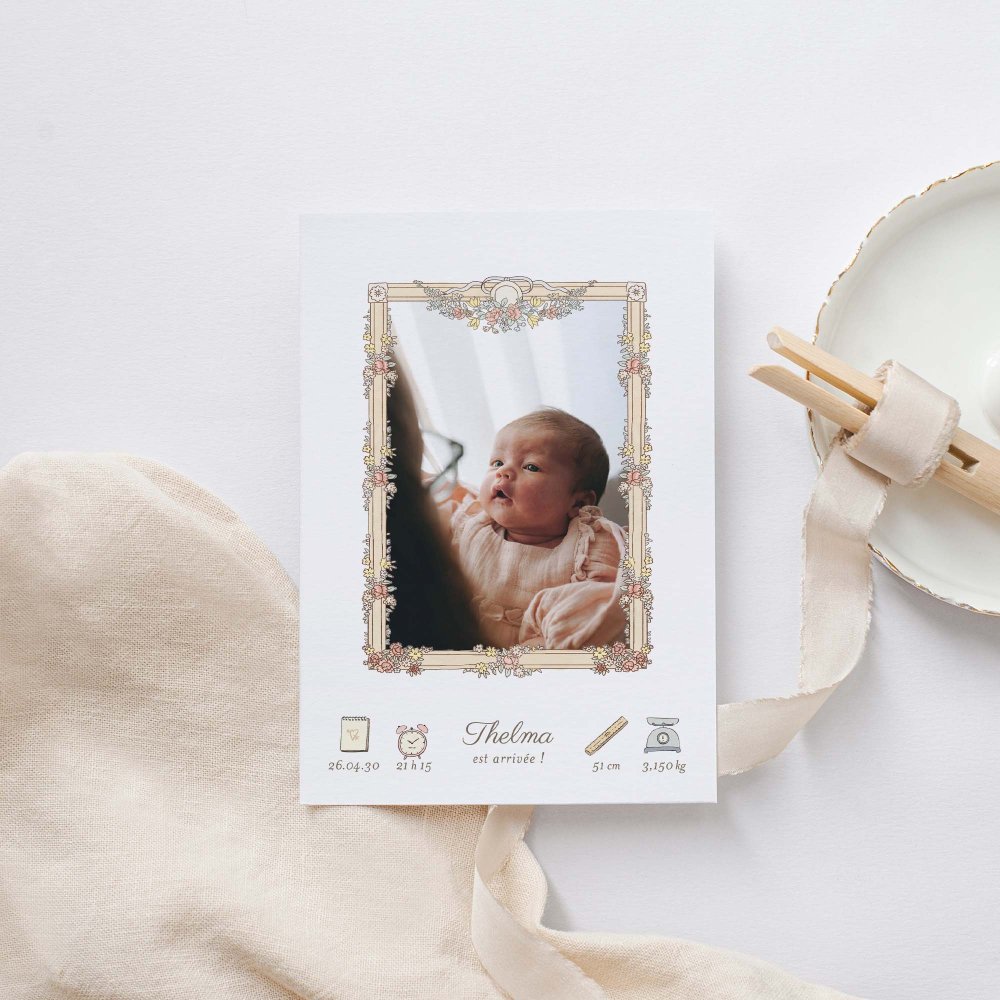 Mon premier portrait - rose