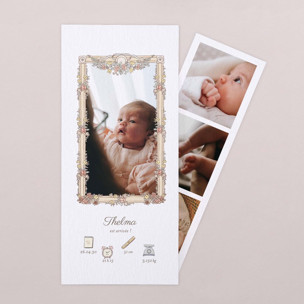 Mon premier portrait - rose