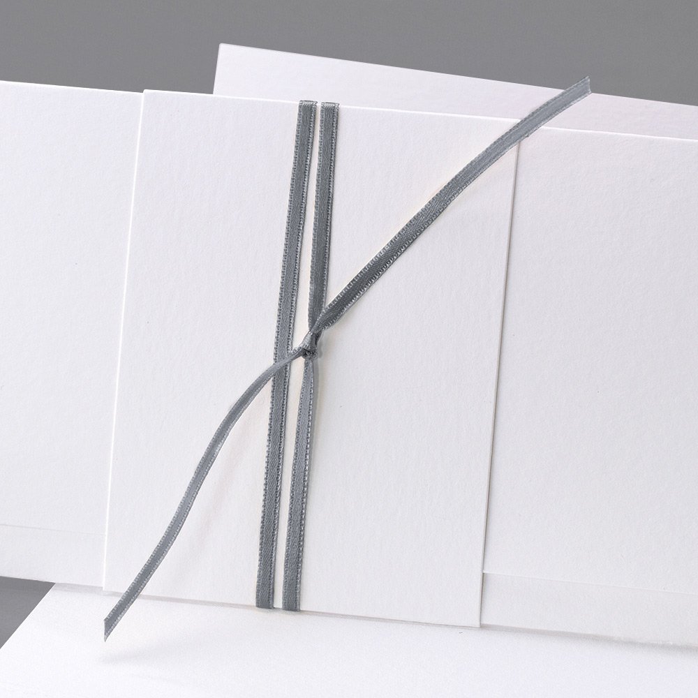 Ruban Satin gris foncé 90 cm