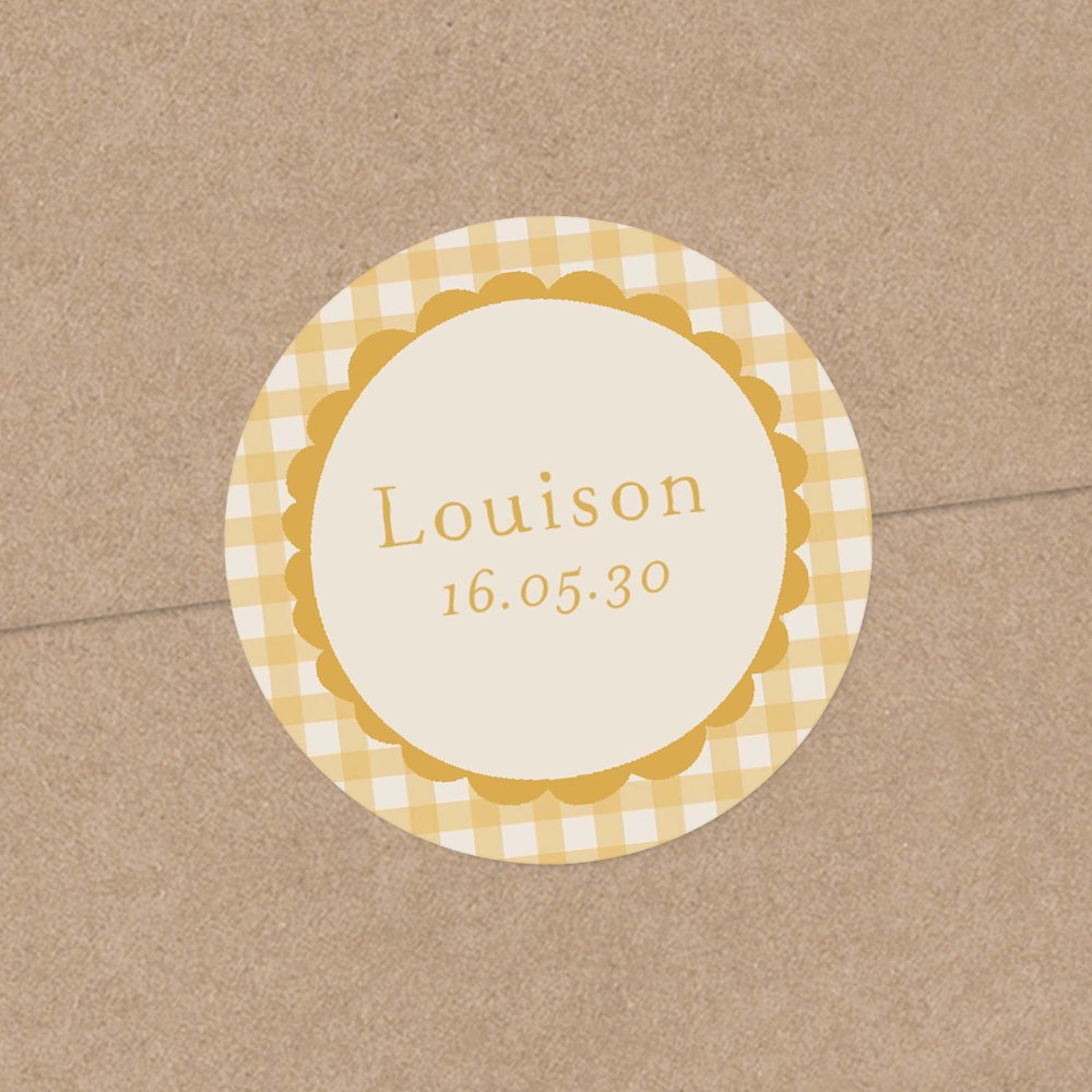 Joli vichy - moutarde