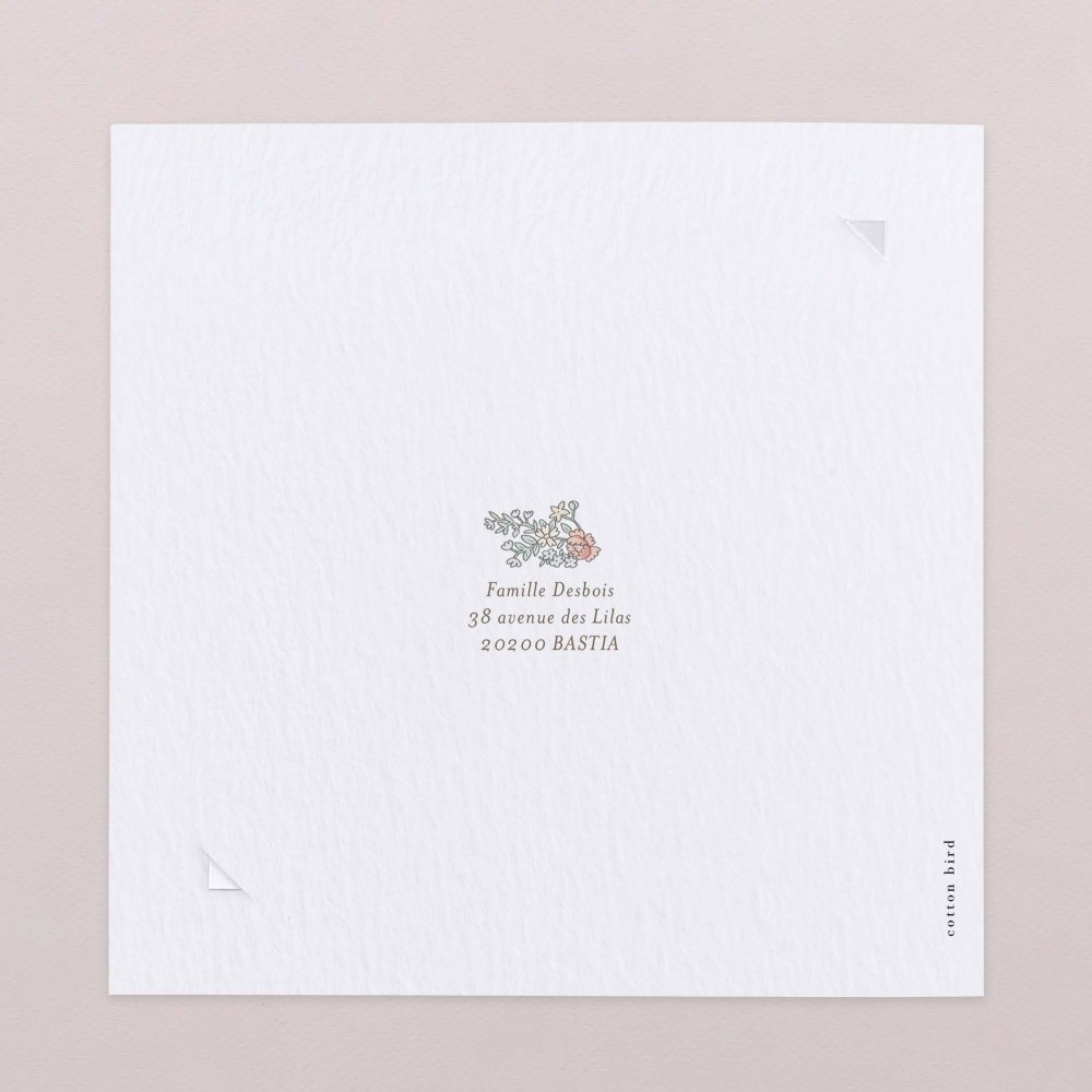 Mon premier portrait - rose