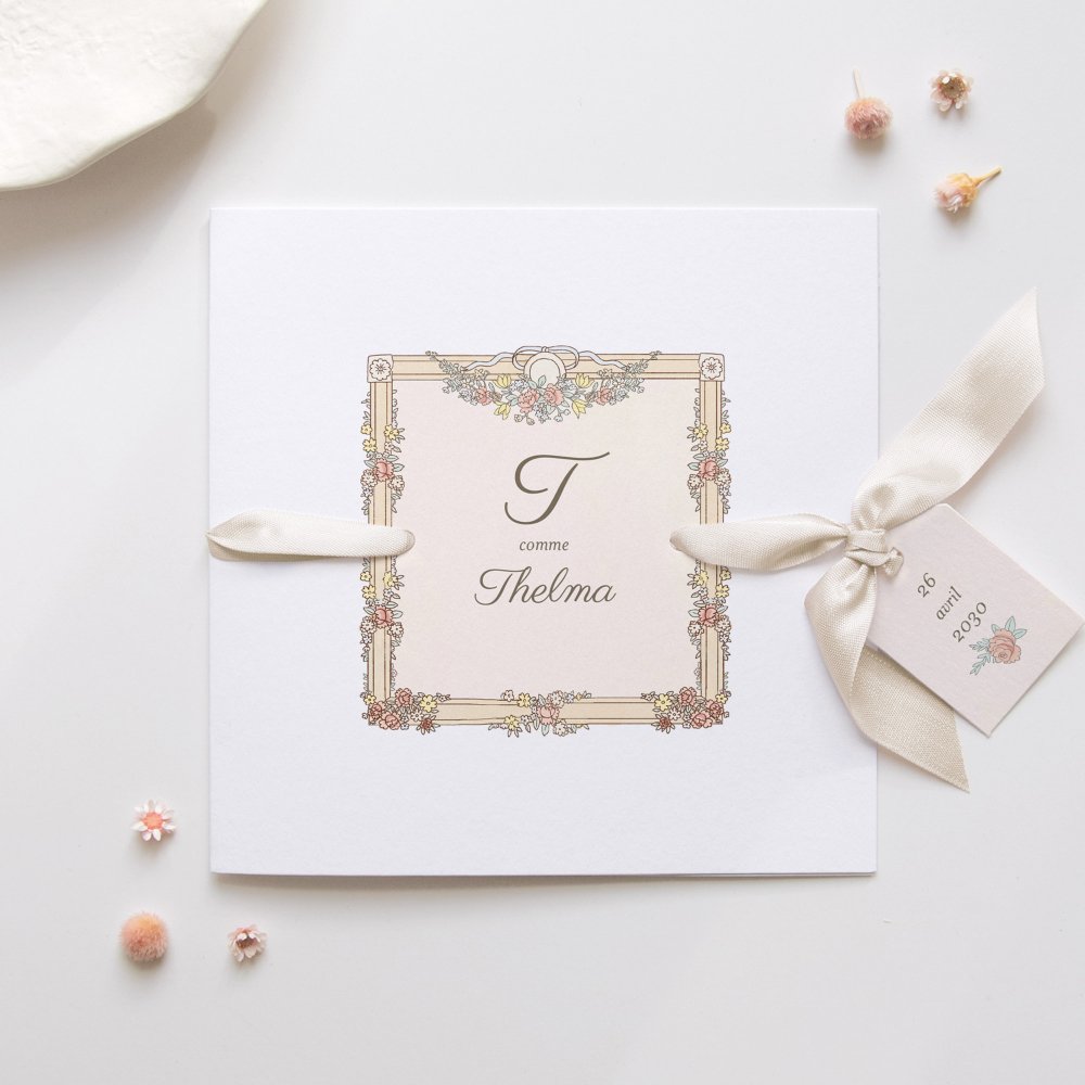 Mon premier portrait - rose