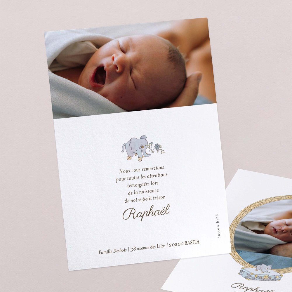 Mon premier portrait - bleu