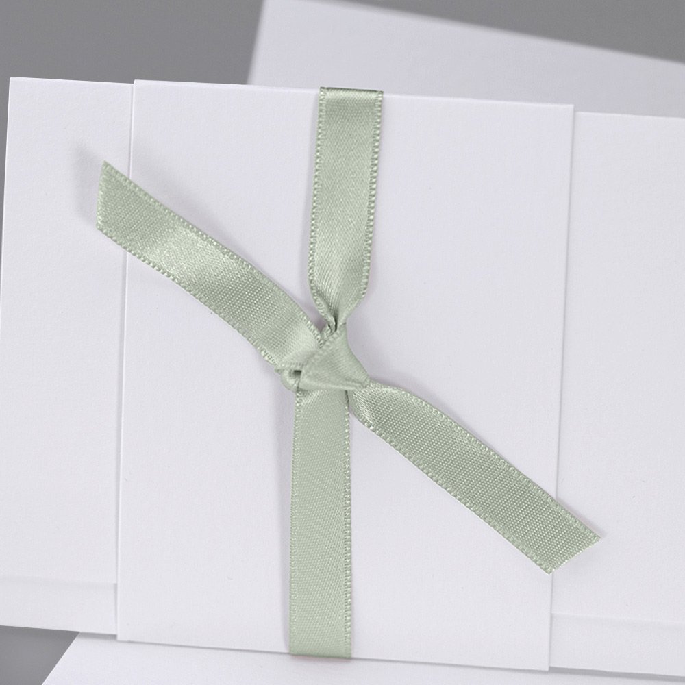 Ruban Satin vert amande 90 cm