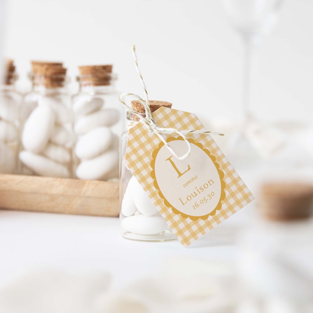 Joli vichy - moutarde