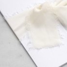 Ruban mousseline ivoire 45 cm