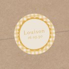 Joli vichy - moutarde