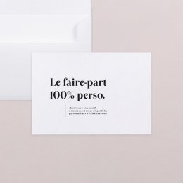 Le 100% personnalisable