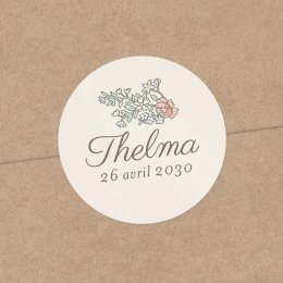 Mon premier portrait - rose