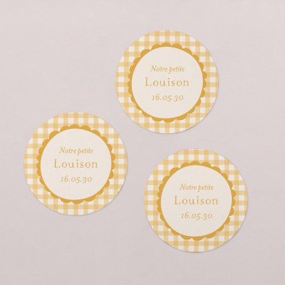 Joli vichy - moutarde