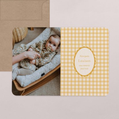 Joli vichy - moutarde