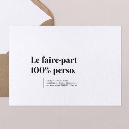 Le 100% personnalisable