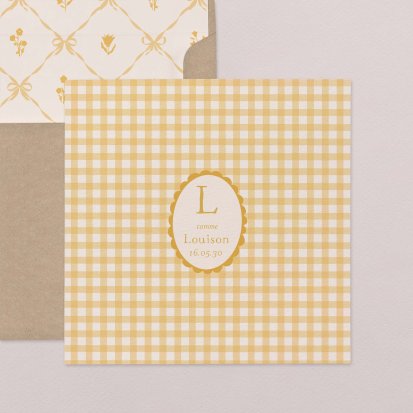 Joli vichy - moutarde