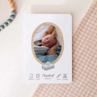 Mon premier portrait - bleu