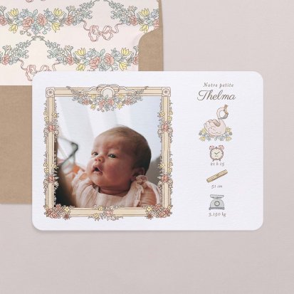 Mon premier portrait - rose