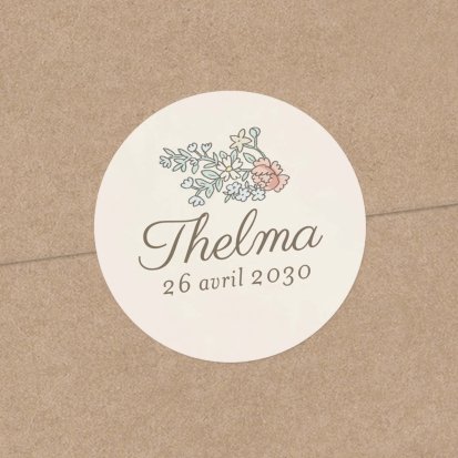 Mon premier portrait - rose