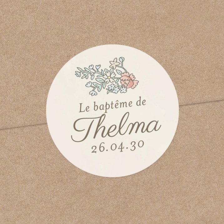 Mon premier portrait - rose