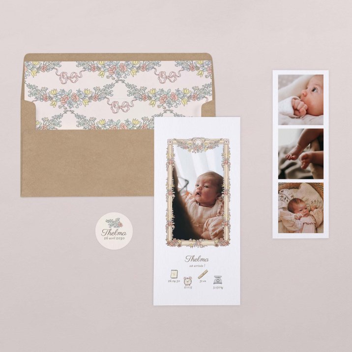 Mon premier portrait - rose