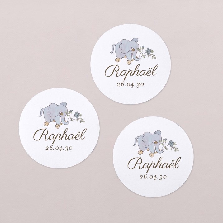 Mon premier portrait - bleu