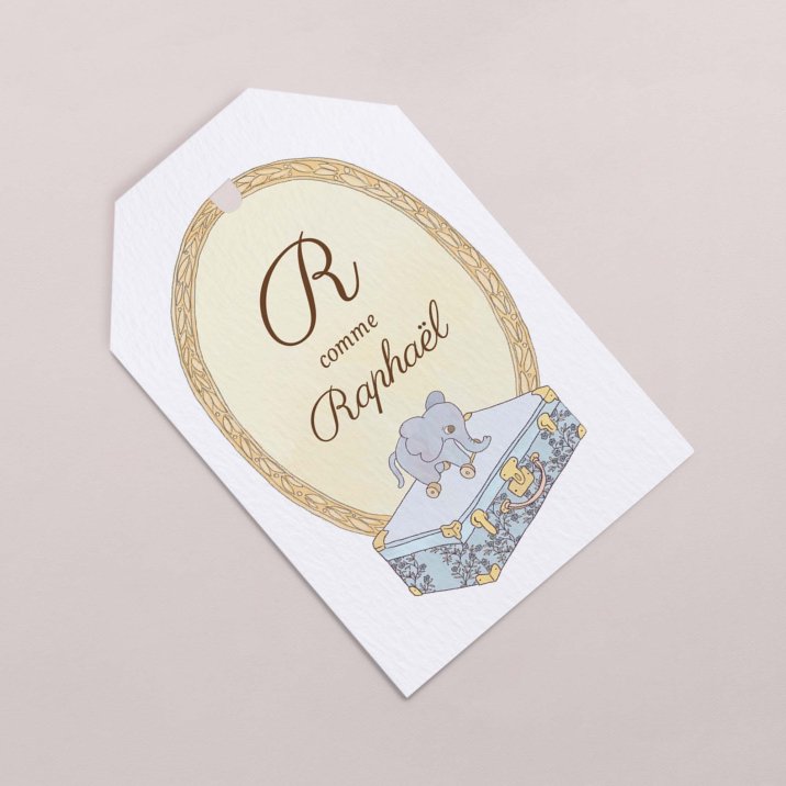 Mon premier portrait - bleu