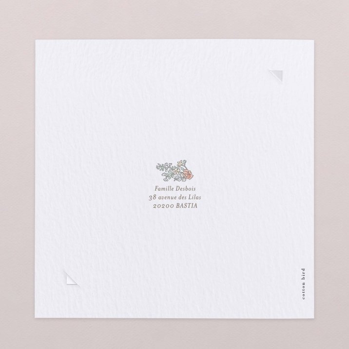 Mon premier portrait - rose