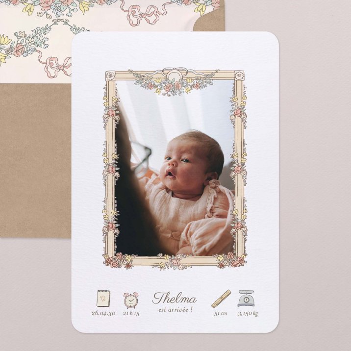 Mon premier portrait - rose