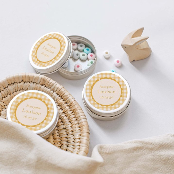 Joli vichy - moutarde