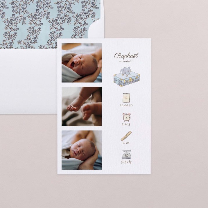 Mon premier portrait - bleu