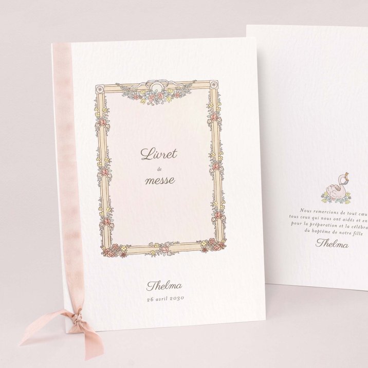 Mon premier portrait - rose