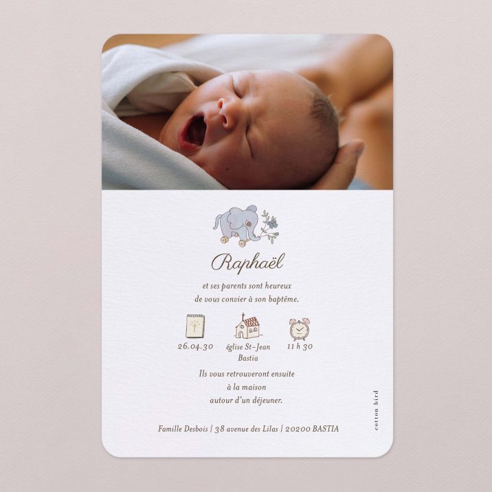 Mon premier portrait - bleu