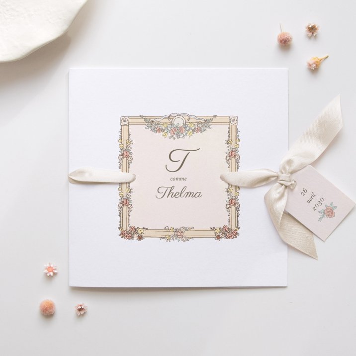 Mon premier portrait - rose