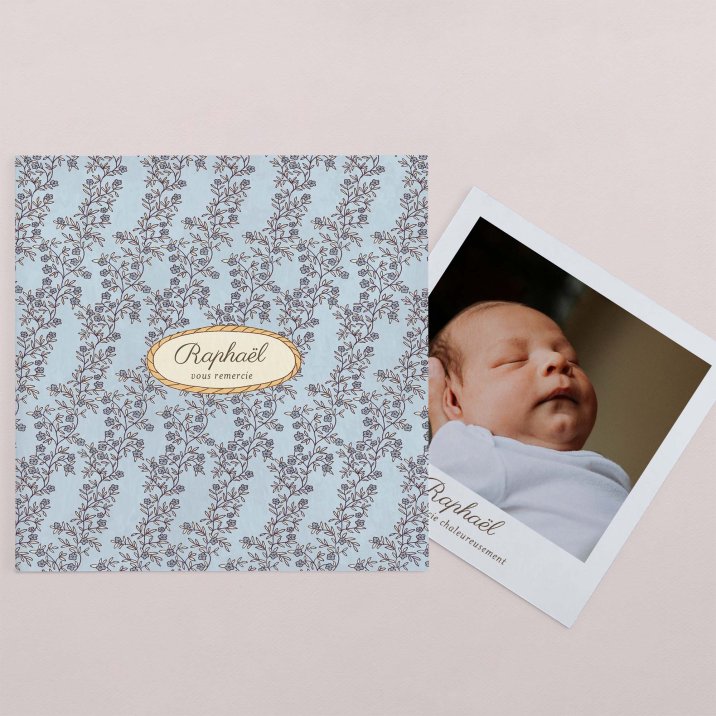 Mon premier portrait - bleu