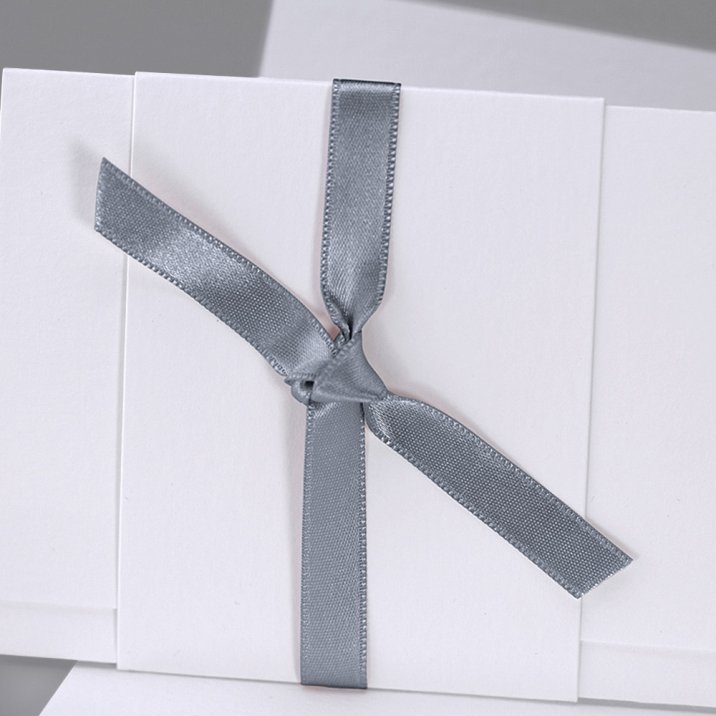 Ruban Satin gris foncé 90 cm